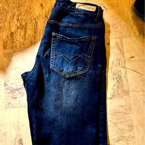 Men’s dark blue jeans